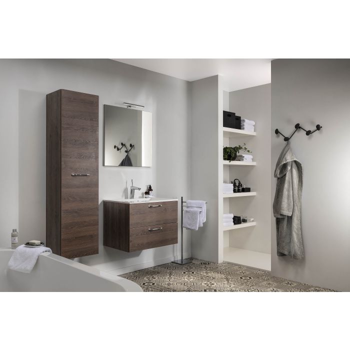 Badkamermeubel set model 2 donker eik 900mm