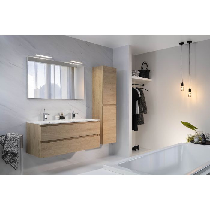 Badkamermeubel set D02+ lichte eik 1200mm 