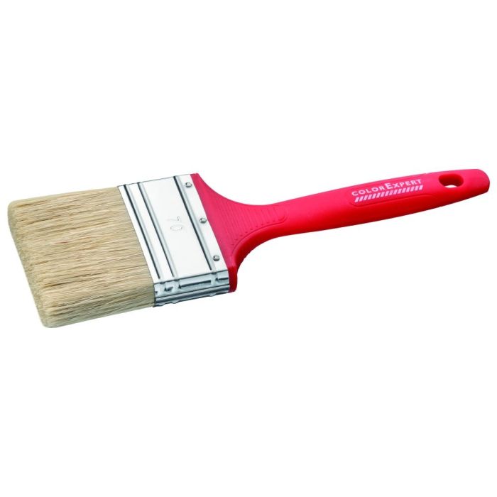 Platte kwast 70 mm Beige Haar-mix 