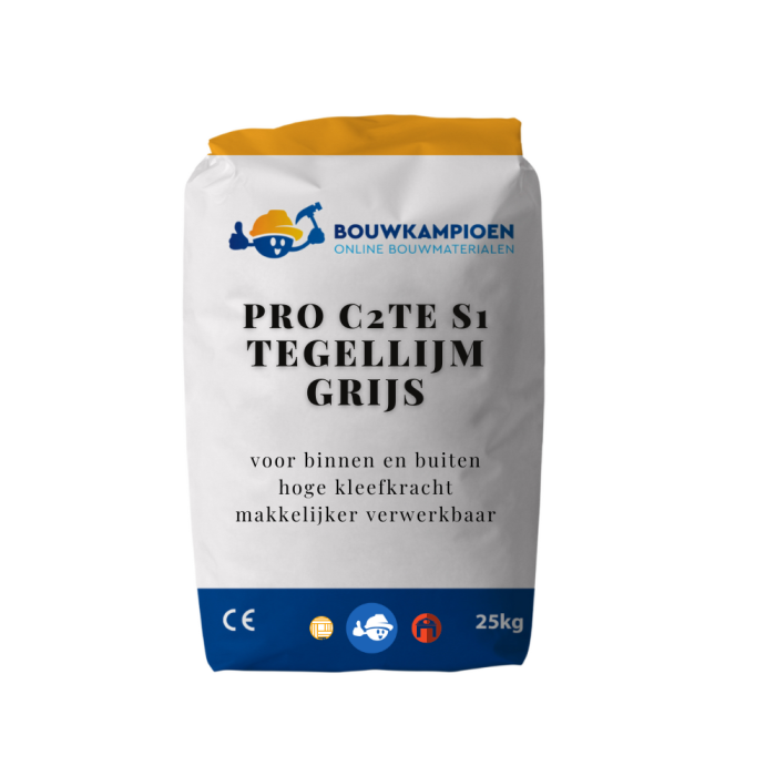 BK Pro Tegellijm Grijs C2TE S1 25 kg
