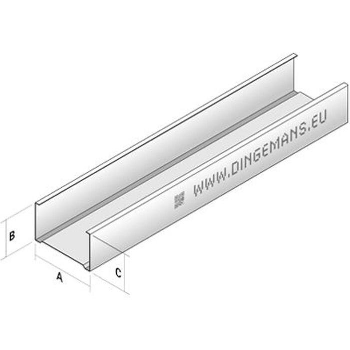metal stud c profiel verticaal