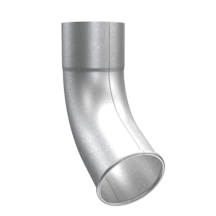 Metigla Dakgoot #16 Afvoervoet - Ø125/88 mm [Alu Zinc] Glad