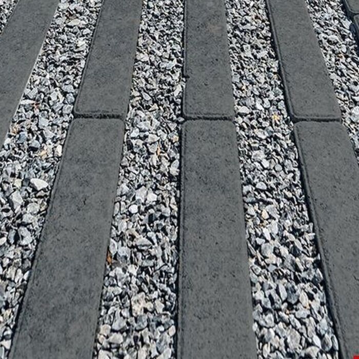 Stone & Style Grasslines Small Carbon Intense 25 x 25 x 10 cm per m²