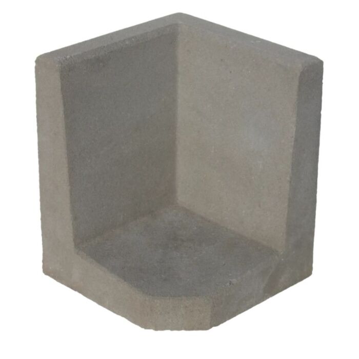 L-Element Hoek Beton Grijs 40 x 40 x 40 cm