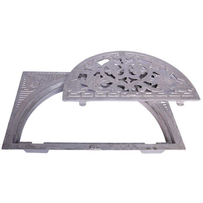 Aluminium kelderdeksel halve maan 50 x 30 cm [OPEN]