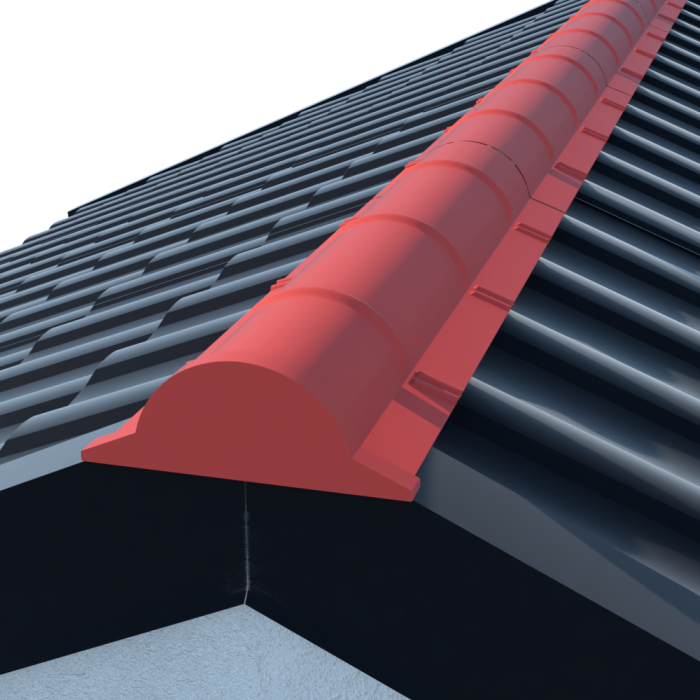 Metigla Dakplaat MPF20 Nokplaat 200 cm [RAL 9005 Structuur Zwart]