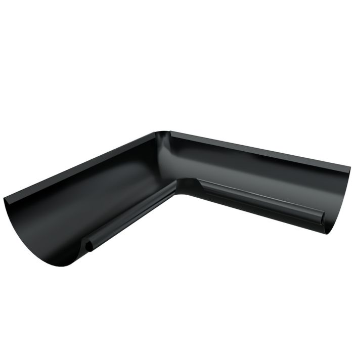 Metigla Dakgoot #4 Binnenhoek 90° Ø125/88 mm [RAL 9005]