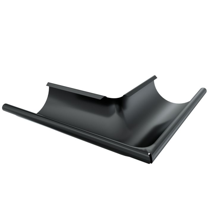 Metigla Dakgoot #9 Buitenhoek 90° - Ø125/88 mm [RAL 9005]