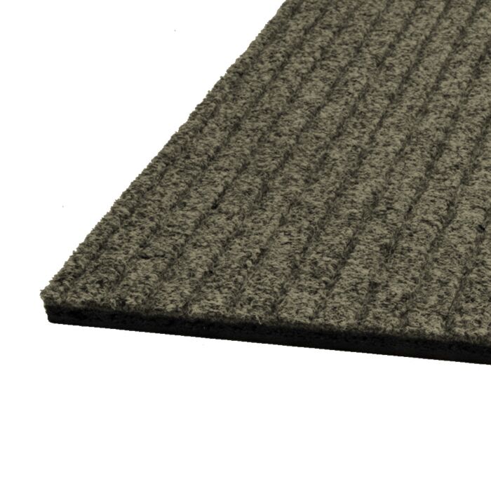 Vloermat Naaldvilt Geribbeld bruin