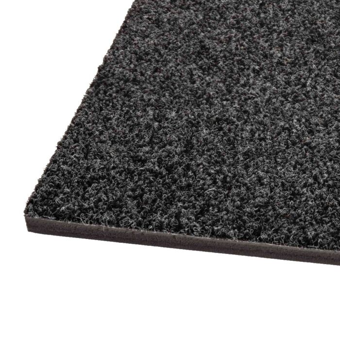vloermat naaldvilt Effen zwart