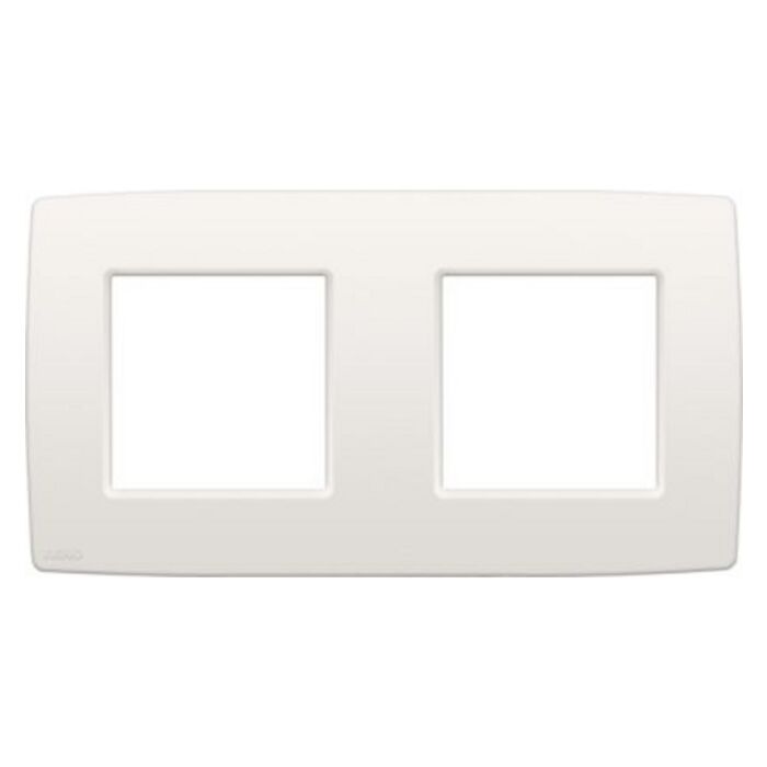 NIKO "Original White" tweevoudige afdekplaat horizontaal/verticaal 71 mm