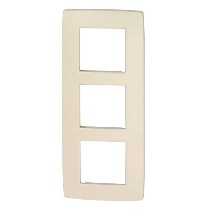 NIKO "Cream" drievoudige afdekplaat verticaal 60 mm