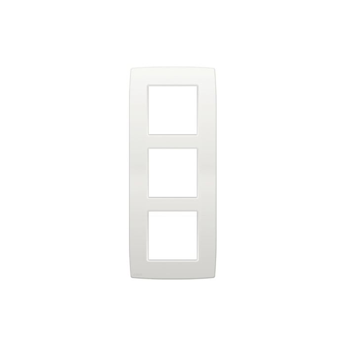 NIKO "Original White" drievoudige afdekplaat verticaal 60 mm
