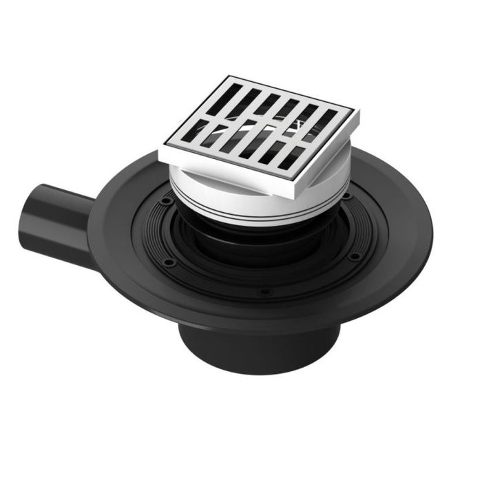 douche afvoer horizontaal