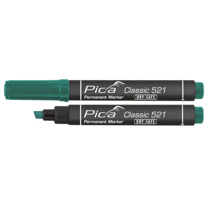 Pica Permanent Marker Beitelpunt Groen