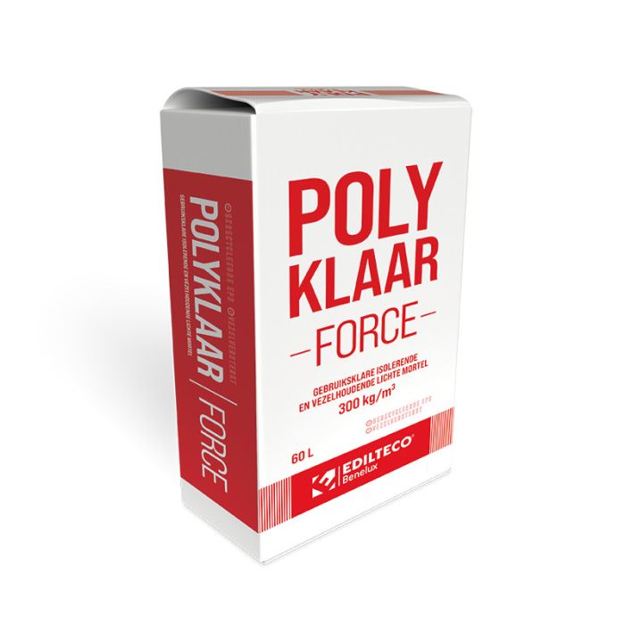 polyklaar force betegelbare isolatiemortel chape kopen