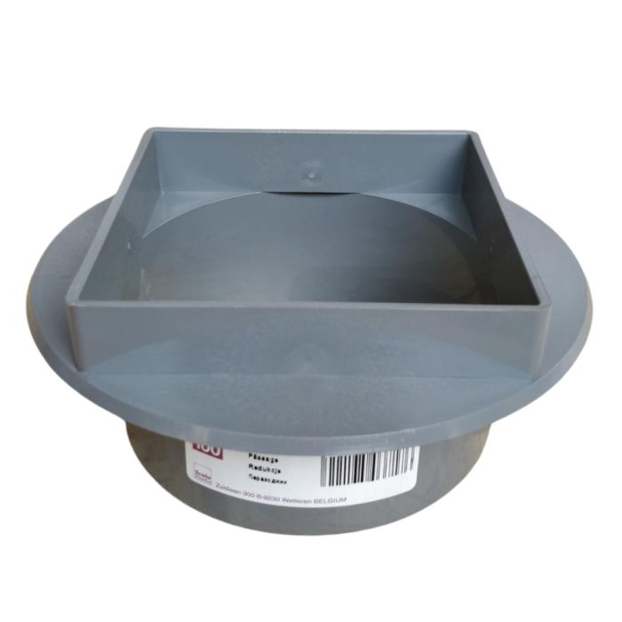 PVC verval vierkant 100 - rond Ø110