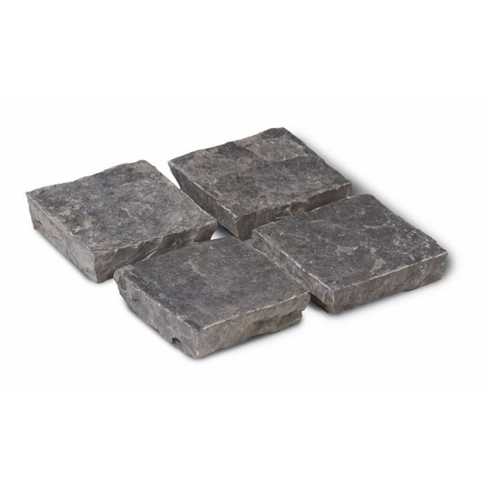 Raja Black Indische Kalksteen Natuurruw 14 x 14 