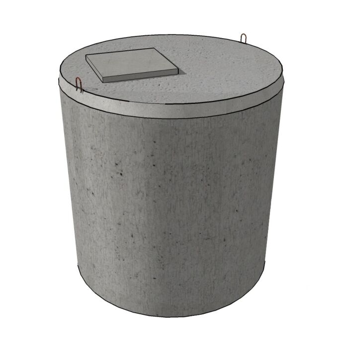 regenwaterput beton ondergronds