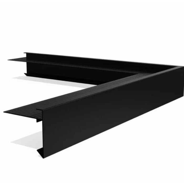 Roval Dakrand Buitenhoek 60 x 64 mm RAL 9005