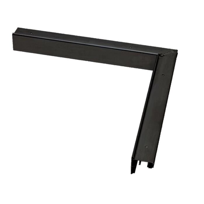 Roval-Solotrim Dakrand Binnenhoek 60 x 55 mm RAL 9005