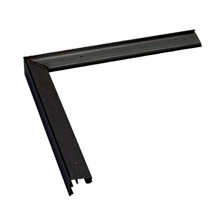 Roval-Solotrim Dakrand Buitenhoek 60 x 55 mm RAL 9005