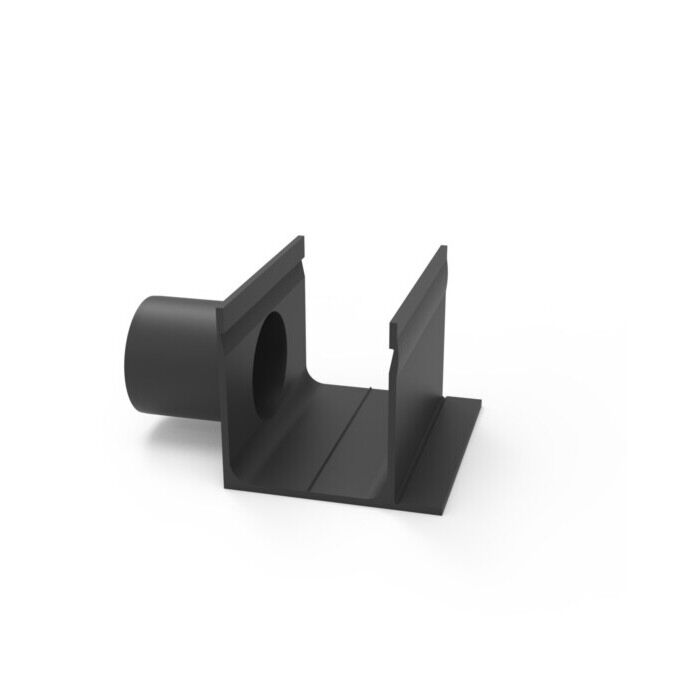 Stardrain verbindingsstuk met zijdelingse uitloop Ø50