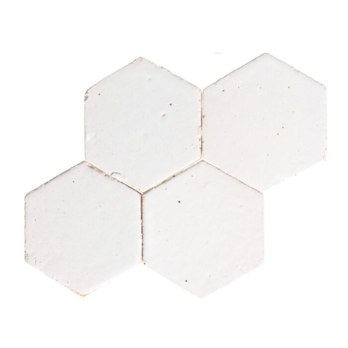 Vietnamese Terra T11 Hexa Milk White per m²