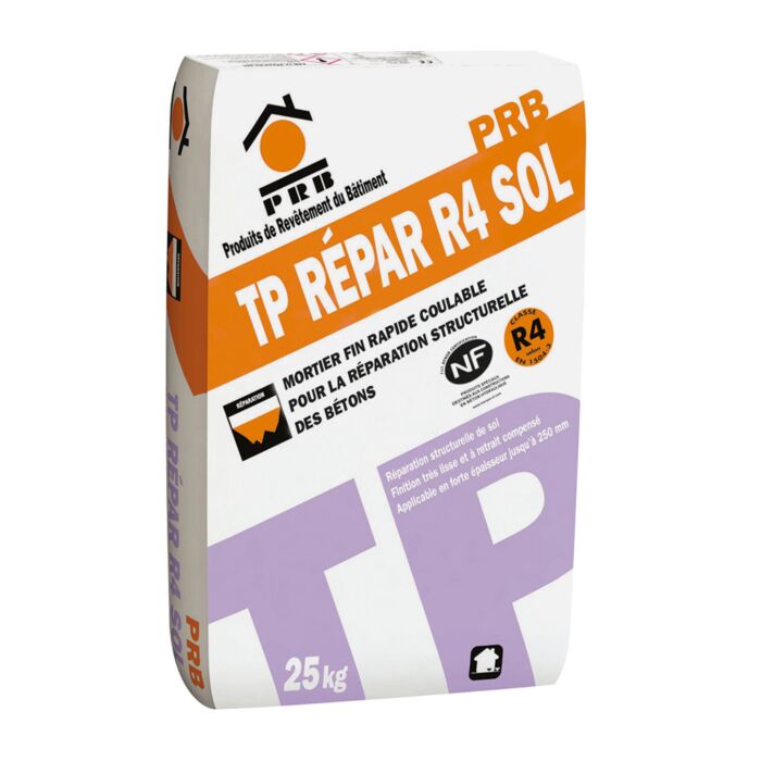PRB TP Répar R4 Sol 25 kg - Reparatiemortel