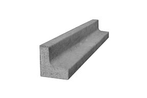 Maaiboord beton 85 x 14 x 13 cm grijs