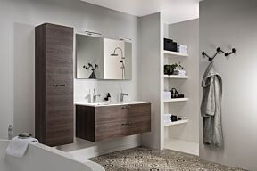 Badkamermeubel set model 2 donker eik 1200mm