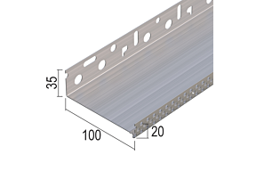 Aluminium sokkelprofiel