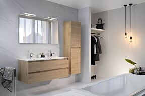 Badkamermeubel set D02+ lichte eik 1200mm 