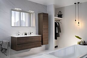 Badkamermeubel set model 2+ donker eik 900mm