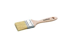 Platte verfborstel 50mm FSC hardhout rood