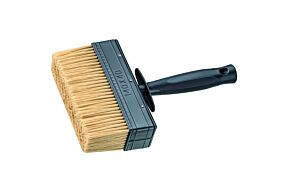 Blokborstel 140 x 30 mm wit haar kunststof handgreep