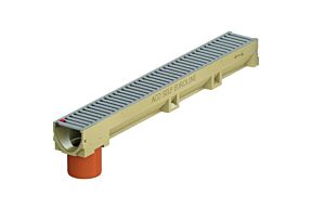 ACO Euroline 100 shadow grey met uitloop