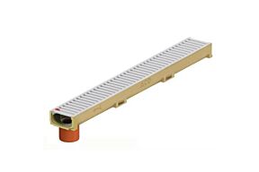 ACO Euroline 60 met uitloop Natural Grey