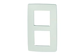 NIKO "Original White" tweevoudige afdekplaat verticaal 60 mm