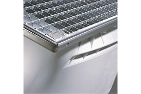 Tilmar T176 RVS Afwerkprofiel kelderlichtschacht 100/40