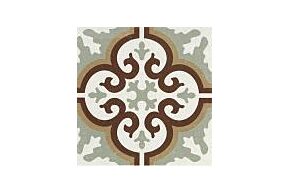 Pastel Kirmizi patroontegel 19.7x19.7cm per m²