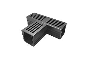Stardrain mini zwart T-stuk