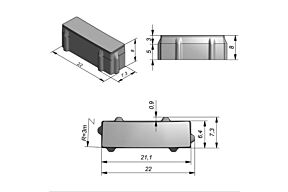 Stone & Style Bowler waterpasserende klinker 22 x 7,3 cm per m²