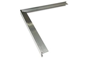 Dakrand Alu Buitenhoek 500 x 500 mm voor profiel 60 x 45 mm