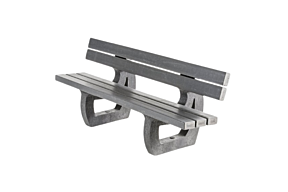 Ecoo Parkbank met leuning L200 cm