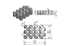 Stone & Style Aviena Edge 58 x 36 x 15 cm per m²