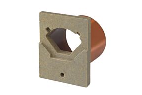 ACO euroline 100 eindplaat met buis