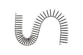 Gipsplaatschroef grove schroefdraad op strip 3,9 x 55 (1000 st)