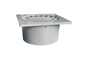 PVC Klokput 20x20 grijs