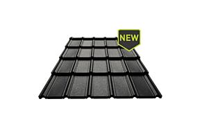 elit metalen zwarte dakplaat structuur mat